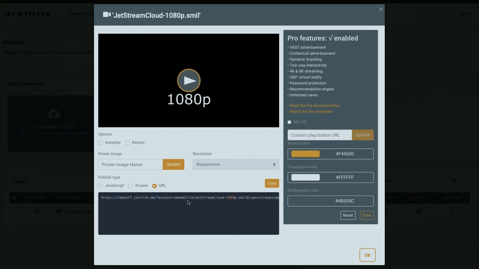 How to integrate a HTML5 video player