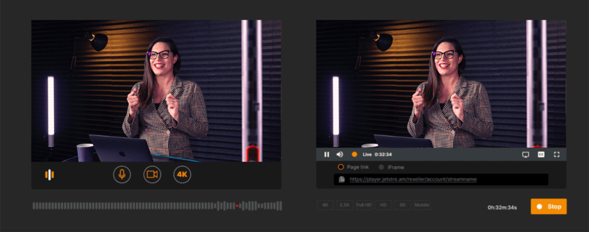 Start live video for elearning in 2 steps