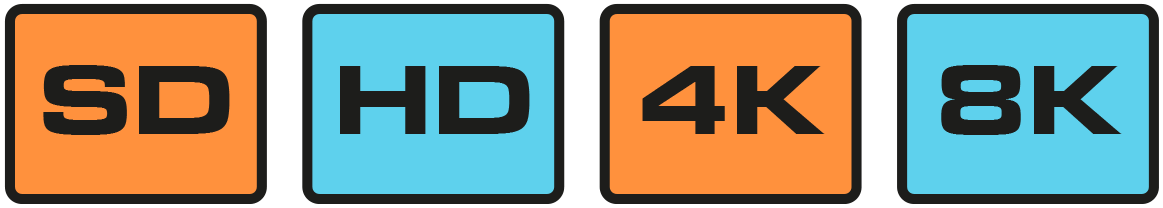 Live and on-demand video 4K and 8K adaptive bit rate streaming encoder and transcoder.