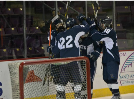 Air Academy Hockey team continues their success. Photo used with permission from AAHS.