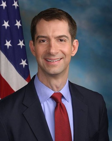 [Senator Tom Cotton] https://commons.wikimedia.org/wiki/File:Tom_Cotton_official_Senate_photo.jpg Photo used from Wikimedia Commons under the Creative Commons License,
