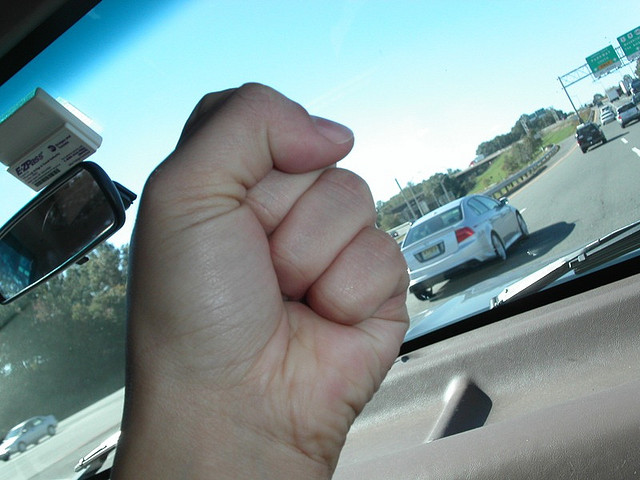Road rage commonly occurs across the country. It’s time to unclench the fist and stress less.
Photo via flickr.com under the Creative Commons license.
https://www.flickr.com/photos/whereisat/370436981
