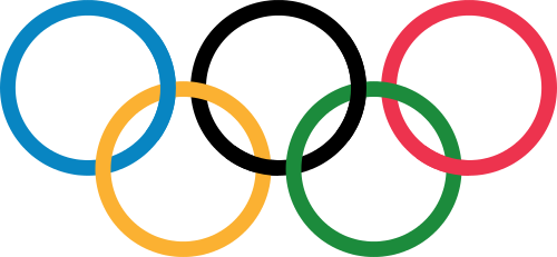Olympic rings photo via common wiki under the Creative Licence. 