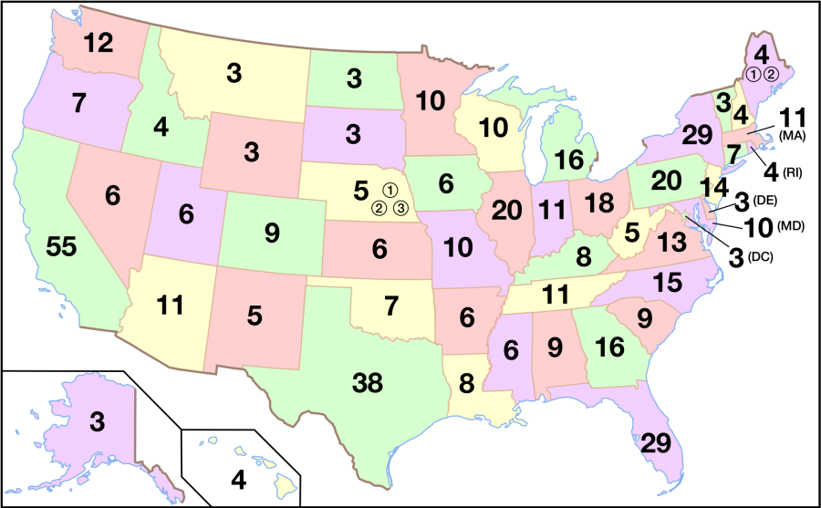 Electoral Map. Labeled for reuse under Wikimedia Commons.