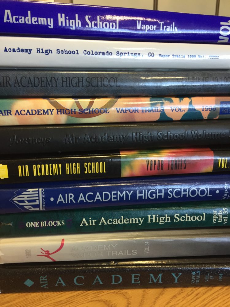 Old Air Academy High school yearbooks