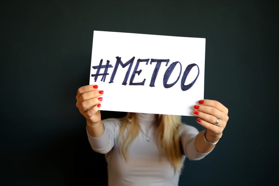 #MeToo poster, picture labeled for reuse from Pixabay.