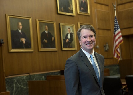 Judge Brett Kavanaugh was confirmed to the Supreme Court on Oct. 6. Labeled for reuse.