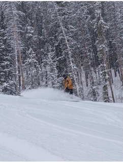 A local skiing resort Keystone, Colorado after getting a few feet of snow.