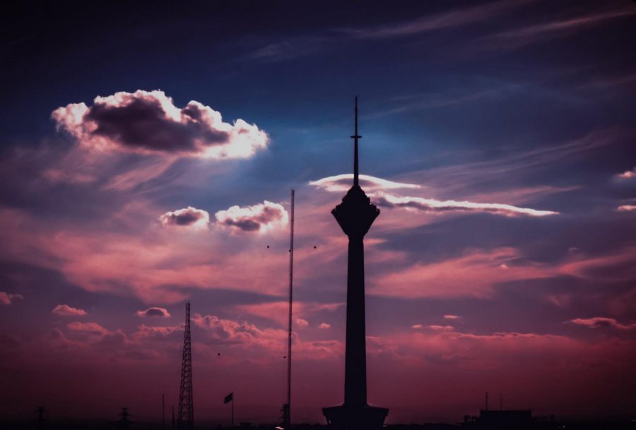 Picture of the Milad Tower in Tehran, Iran during the sunset. Property of Pexels.com.