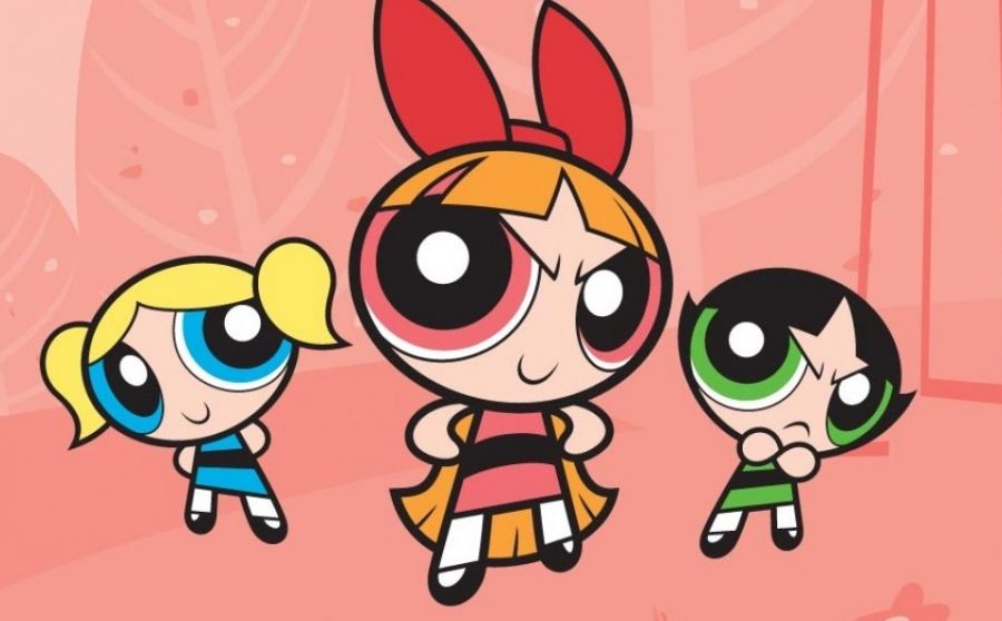 Labeled for reuse by Creative Commons. A photo of the original Powerpuff girls from 1998. 