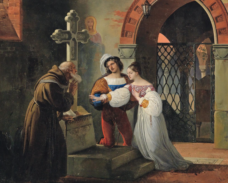 Labeled for reuse by Creative Commons. The marriage of Romeo and Juliet.