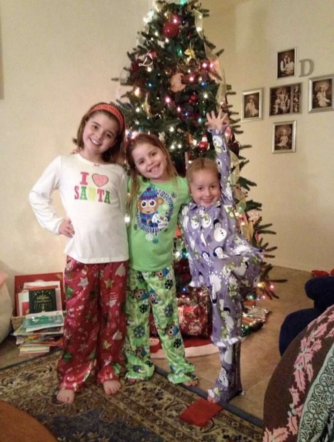 Talia Dozer with her sisters showing their involvment in celebrating 